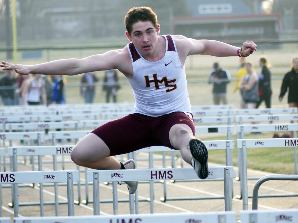 Ethan Wiersma finished seventh in the 110 meter hurdles.