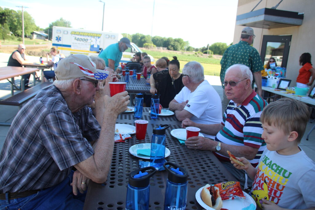 A grilled meal that included Hot dogs, Hamburgers, chips, cookie and drink was provided during the Open House and guided tour of the new water treatment facility.