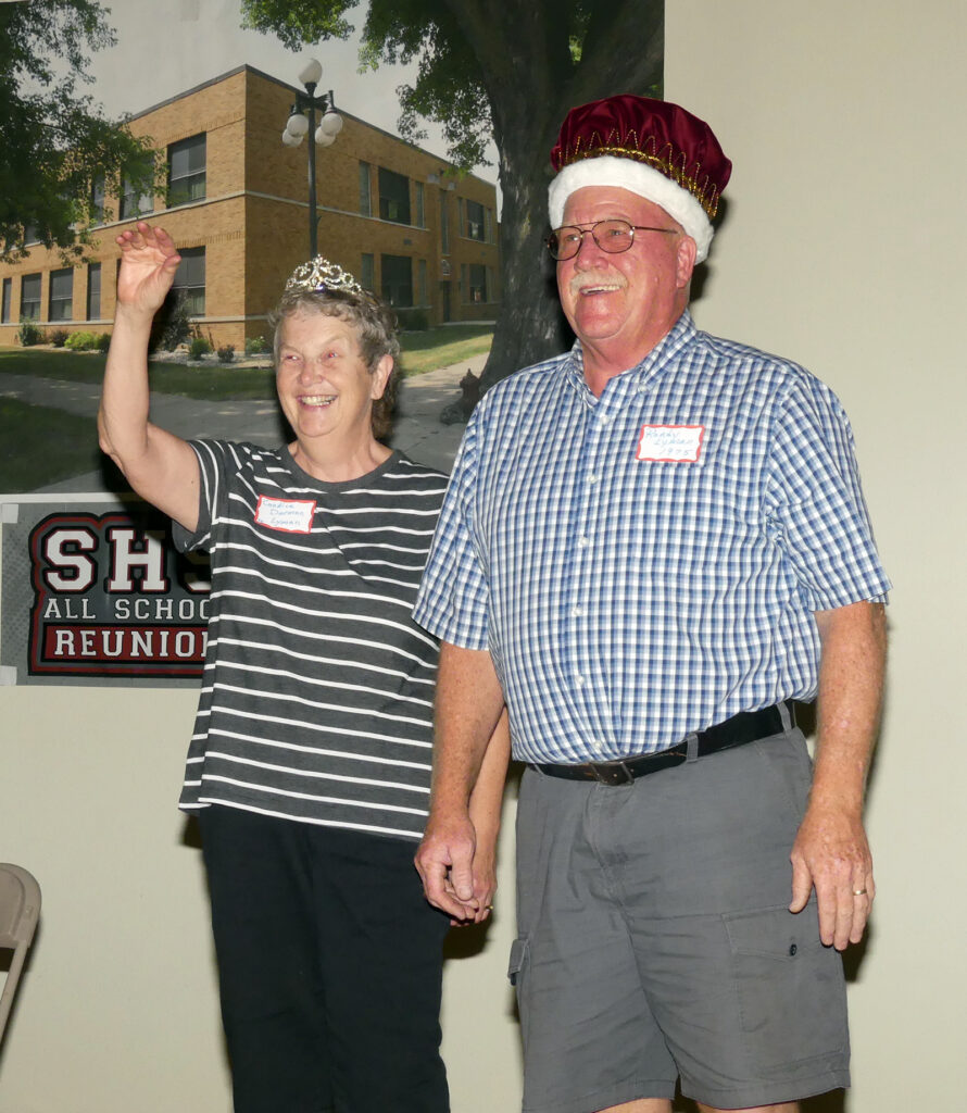 Candice and Randy Lyman were crowned All-School Reunion Queen and King
